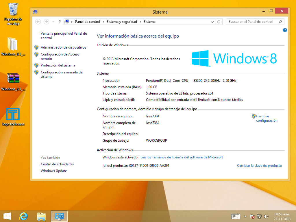 Windows 8.1 Activado